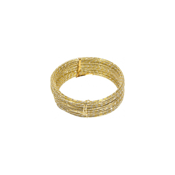 OASIS® Aluminijasta diamantna žica - Zlata - 2mm x 30m