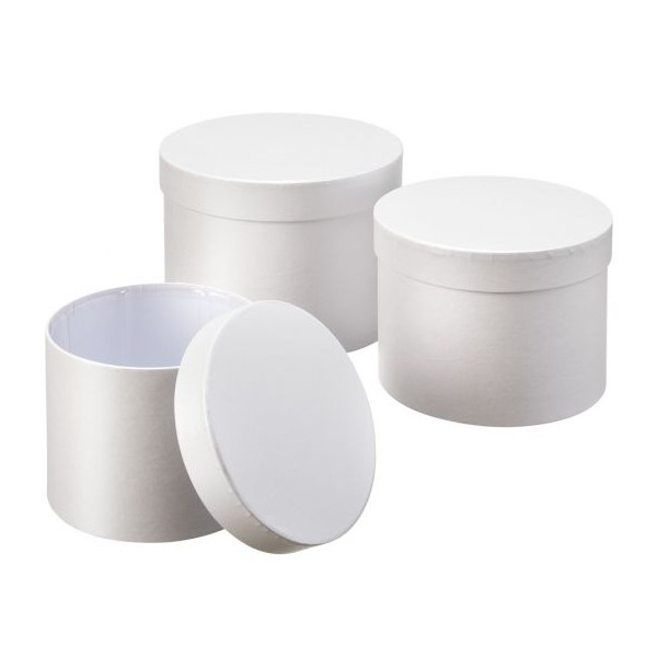 Dekorativne škatle - Bele - 3x box/set