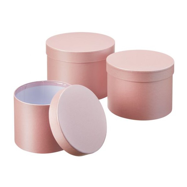Dekorativne škatle - Pink - 3x box/set