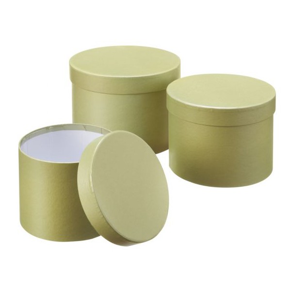 Dekorativne škatle - Zelene -  3x box/set