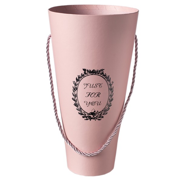 OASIS Stožčasti nosilec za  šopek - pink; 30cm
