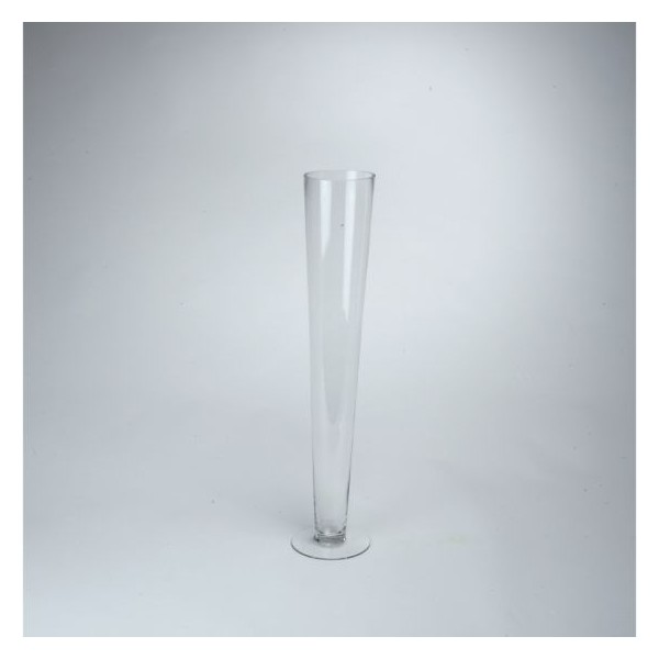OASIS® Steklena vaza - Stožec 60cm x 11cm