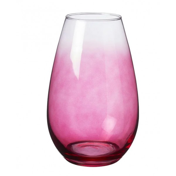 OASIS® Steklena vaza Isla Ombre 23,5cm x 15cm pink
