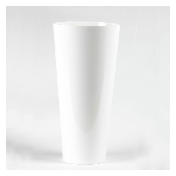 OASIS® Akrilna vaza - Konus - Bela 25cm