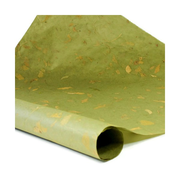 Mango papir - Rola - Olivno zelena - 1m x 25m