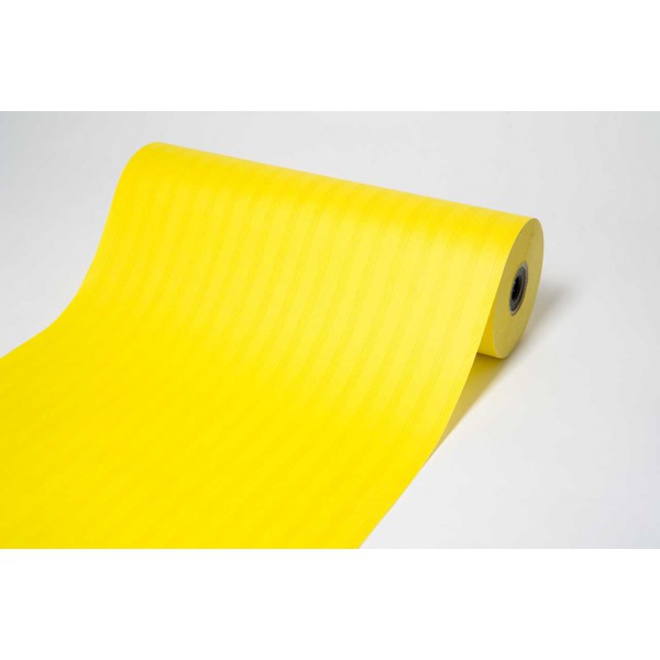 Ovojni papir s črtami - Rumen - 75 cm
