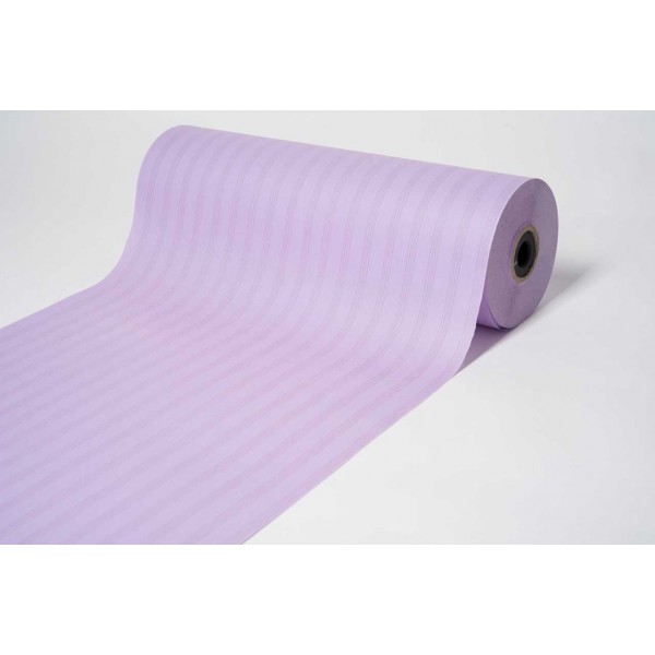 Ovojni papir s črtami - Lavanda - 75 cm