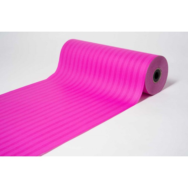 Ovojni papir s črtami - Ciklama - 75 cm