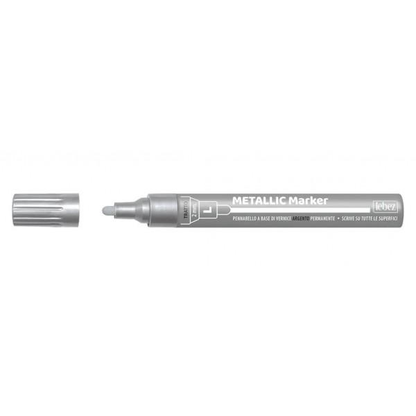 Flomaster - srebrn - METALLIC Marker-lebez MEDIUM 2055