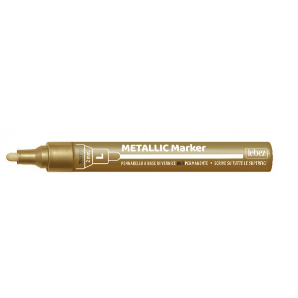 Flomaster - Zlat - METALLIC Marker-lebez MDIUM