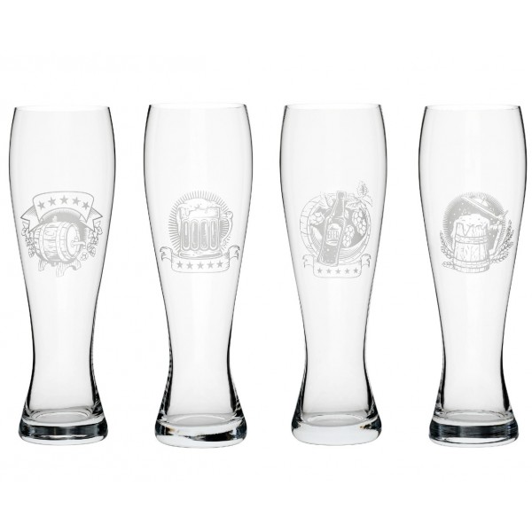 Set kozarcev za pivo - Heff - 4x500ml